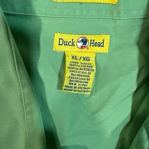 Duck Head Sage Green Cotton Shirt
